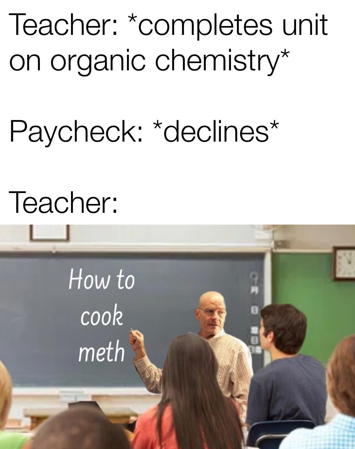 He’ll stop when the check clears