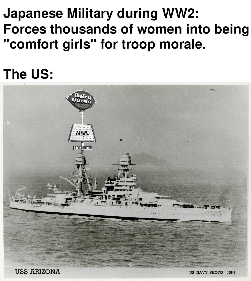 I'll take a chocolate milkshake, hold the artillery support.