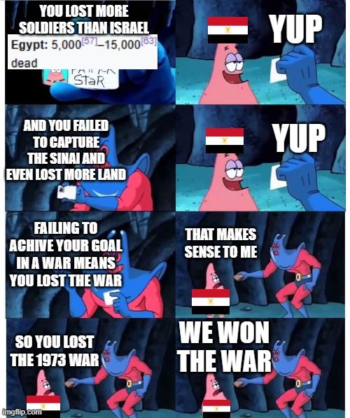 this just in: failing to achieve your objective, losing more soldiers and losing more land than your enemy counts as a win
