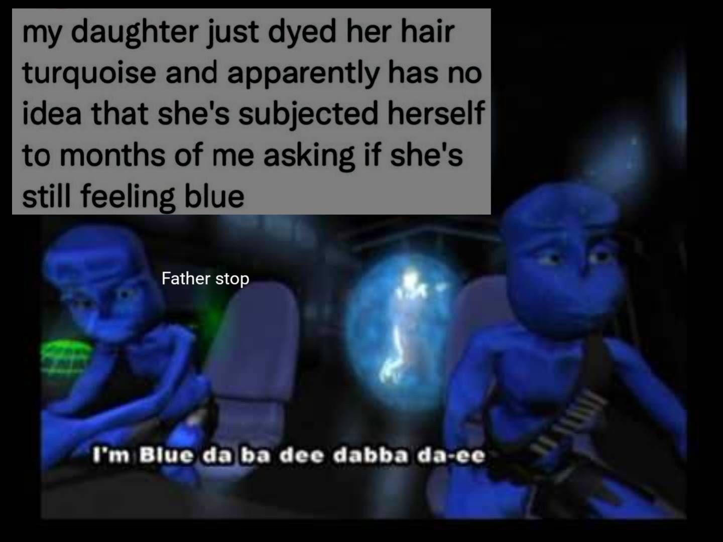 *paints house and windows blue*
