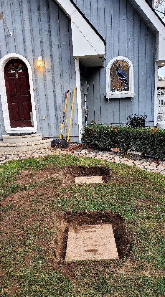I found 2 concrete safes buried in my backyard. Can't wait to see what treasures are hiding inside...
