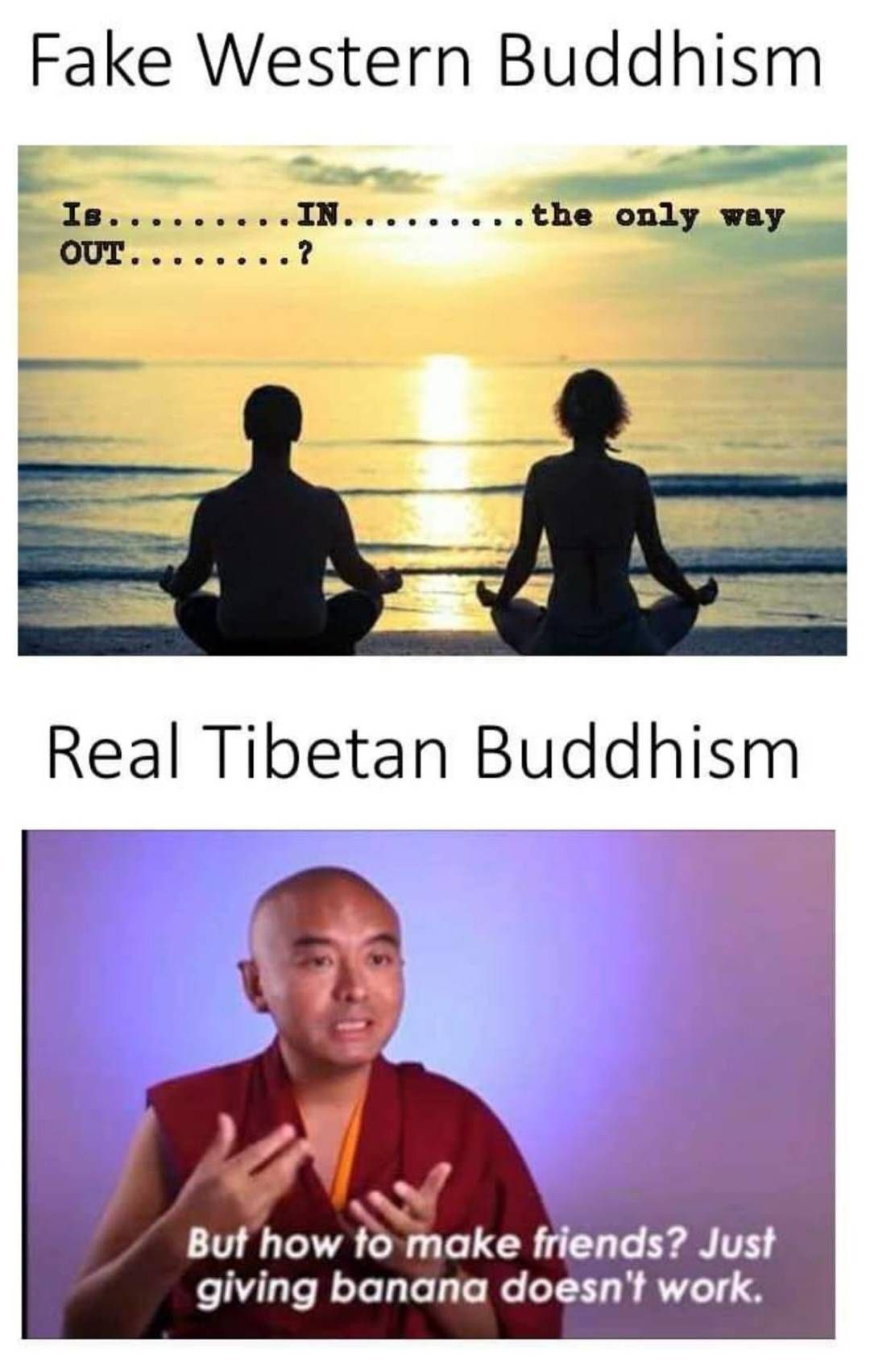 Give up your attachment to the concept of friends