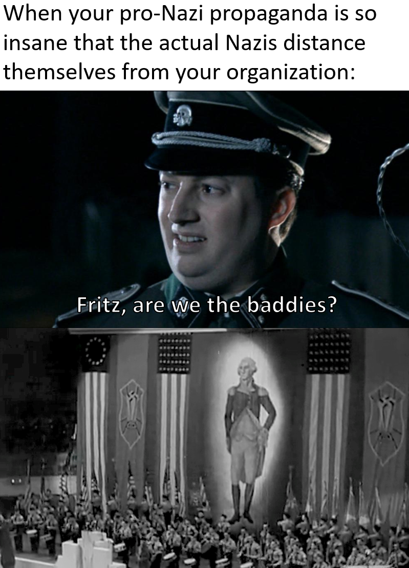 Calling George Washington "the first fascist" was a bad idea.
