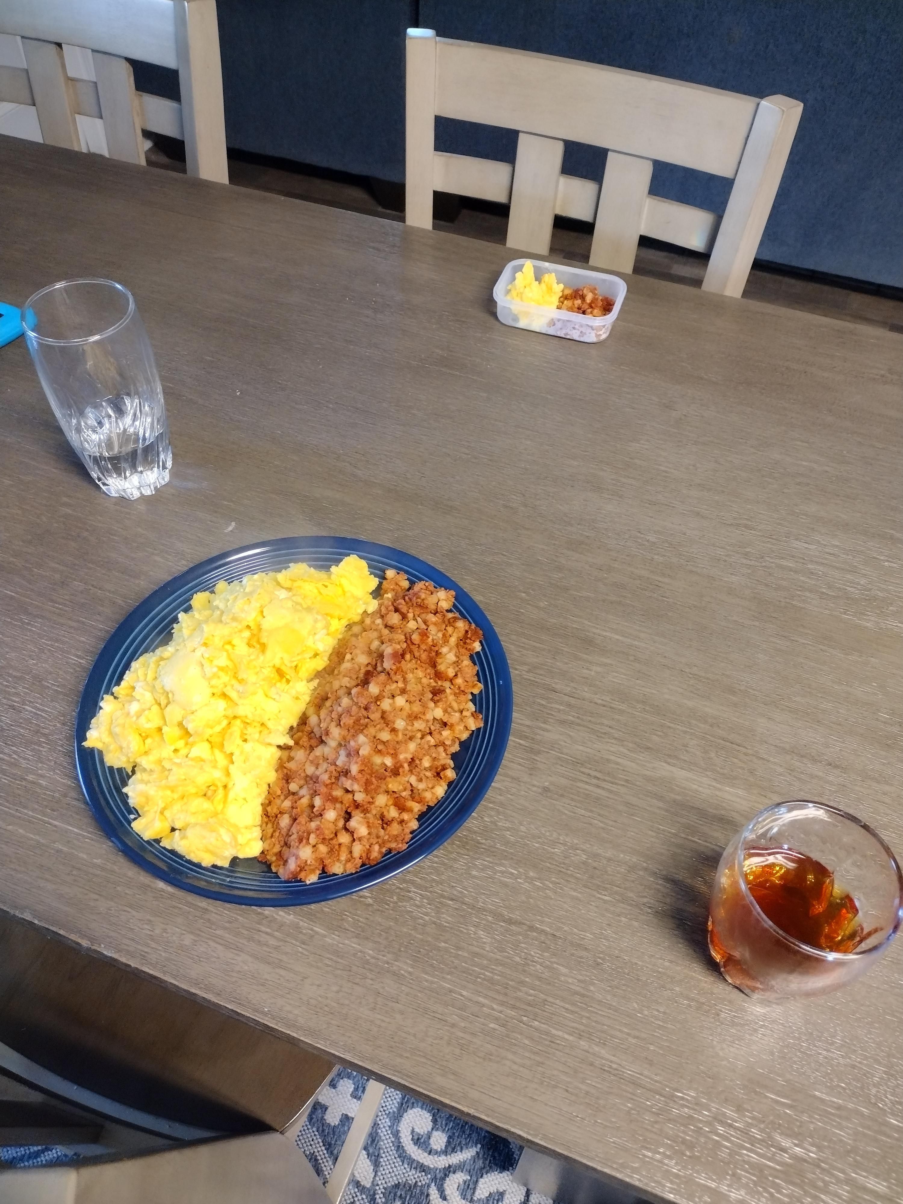 Randomly made food, offered some to my wife, she said sure I'll take a tiny little bit!