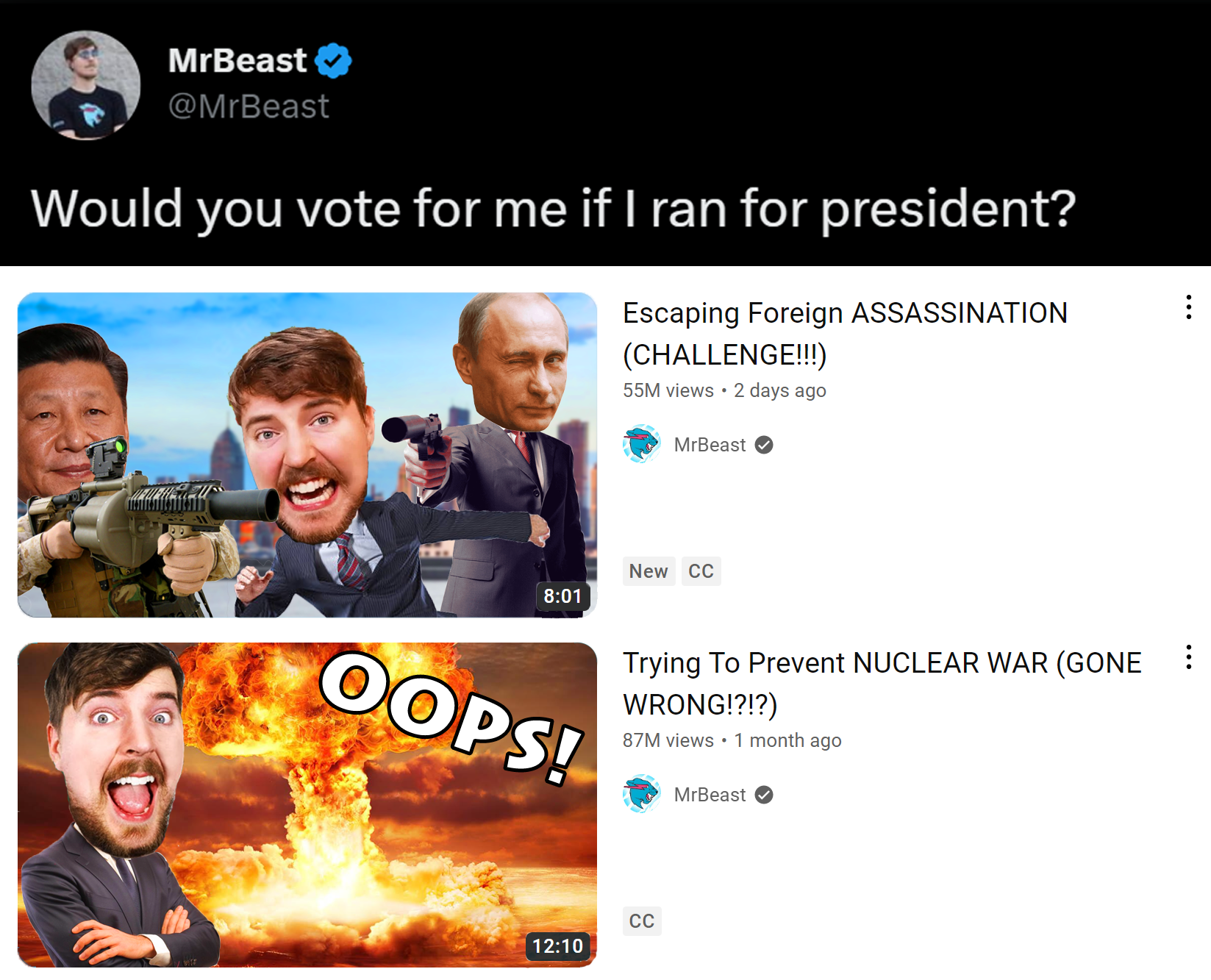 The content would be WILD.