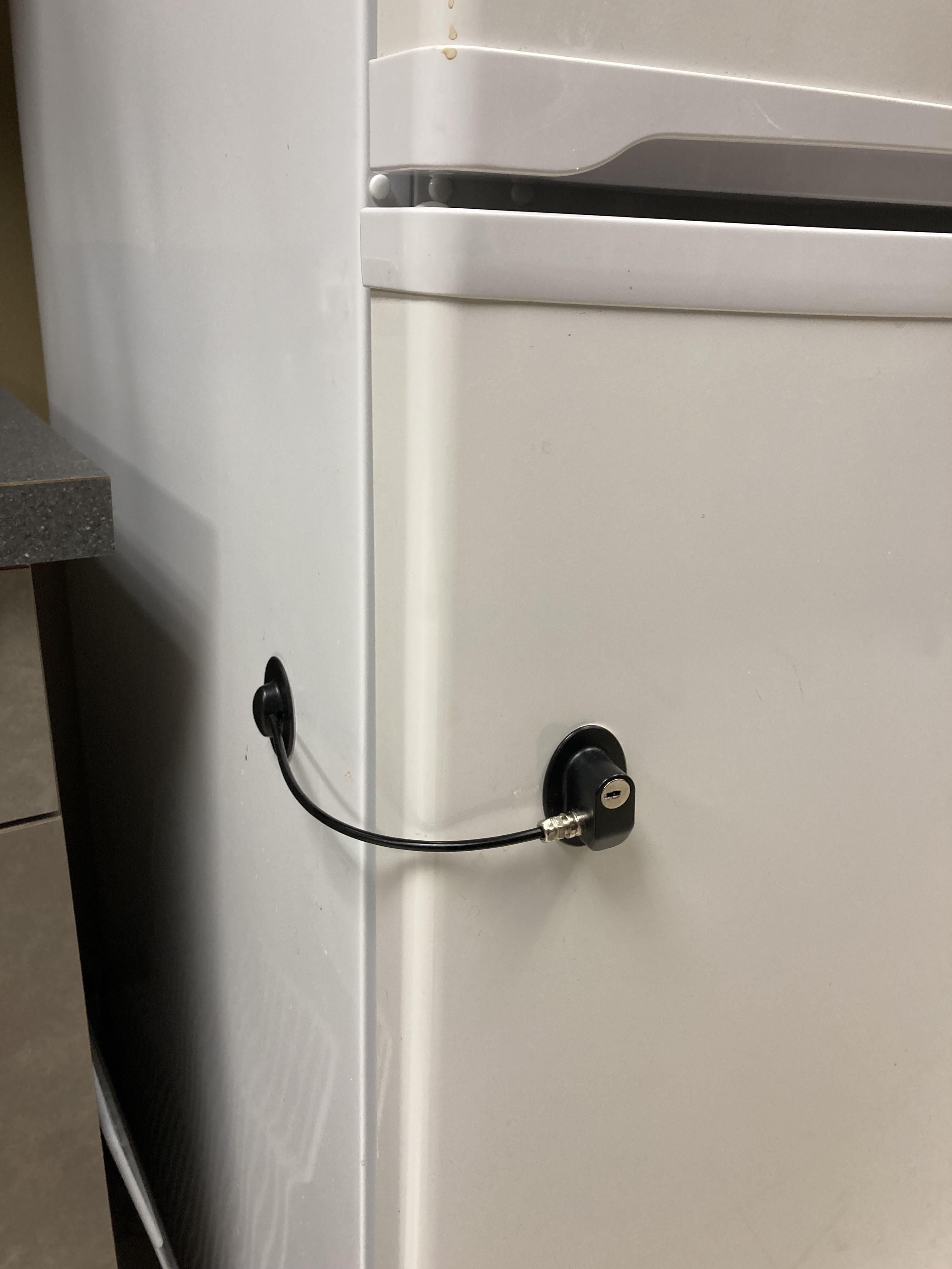 Someone got fed up with food theft at my workplace.