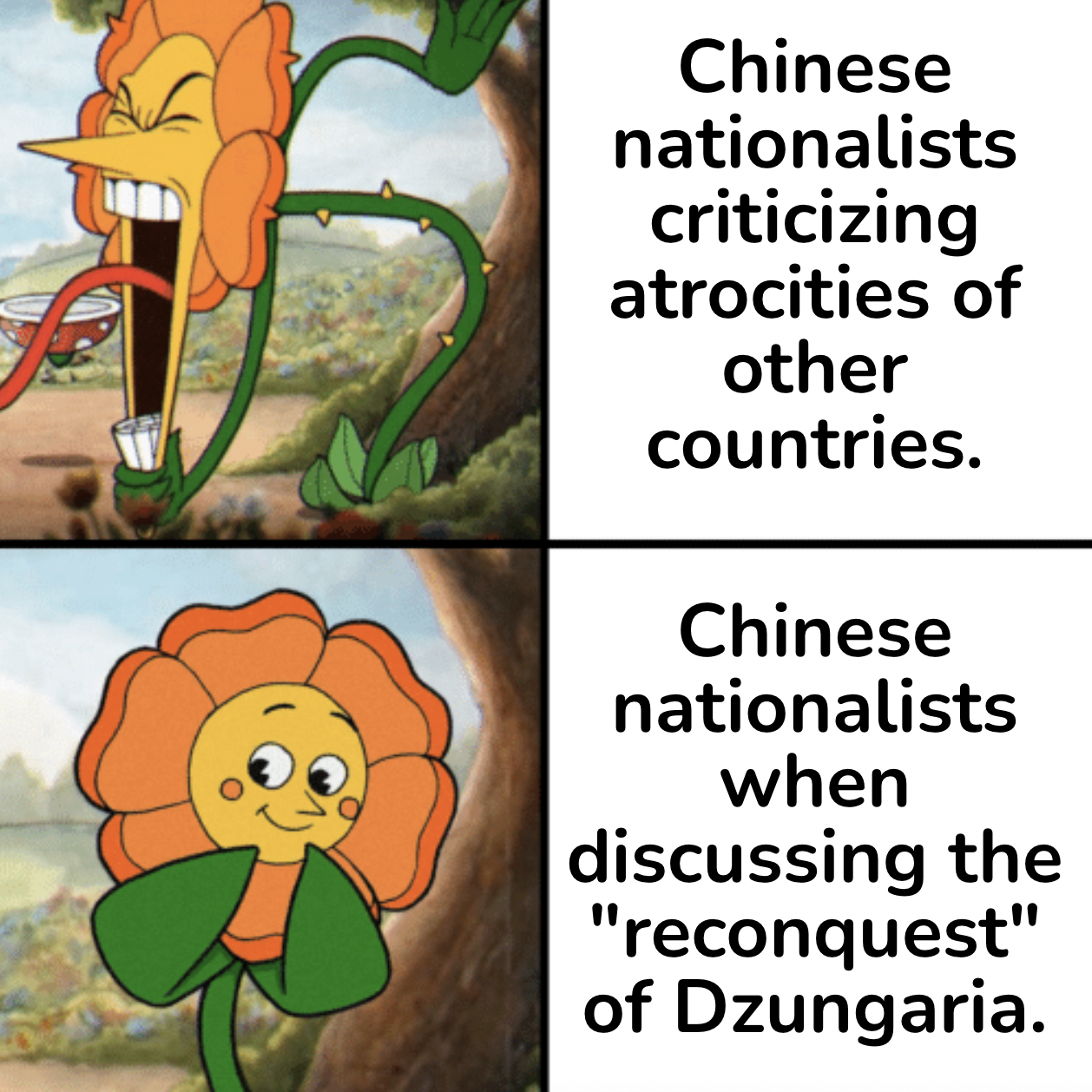 Around 500 to 800 thousand Dzungars perished in the "reconquest"......
