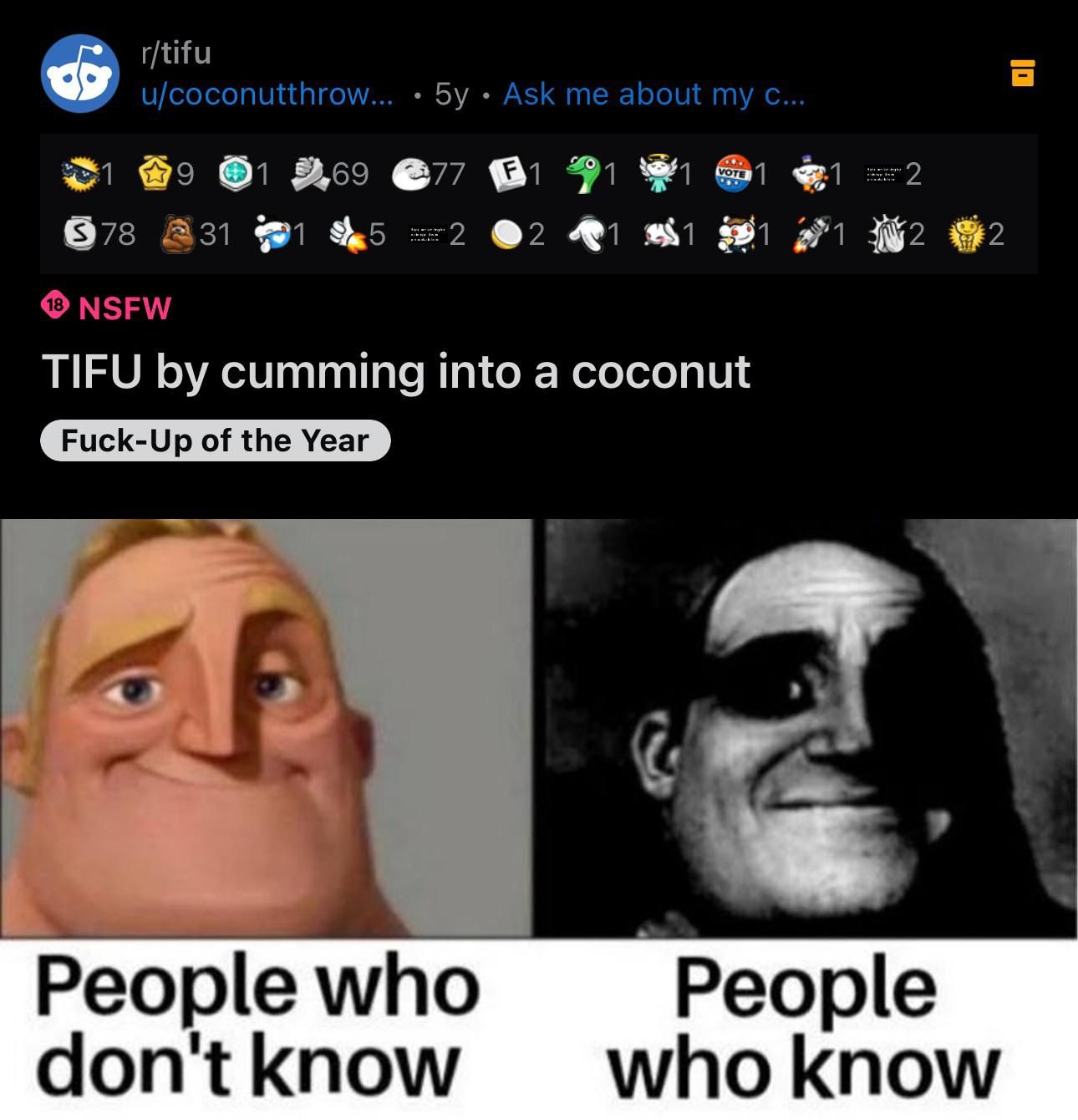 A coconut to remember