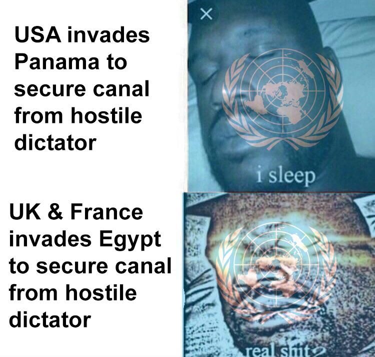 Oh so when I illegally invade another country it's a problem!