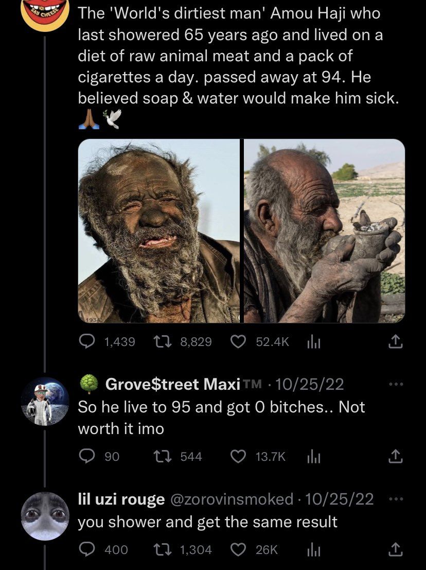 why even bathe?