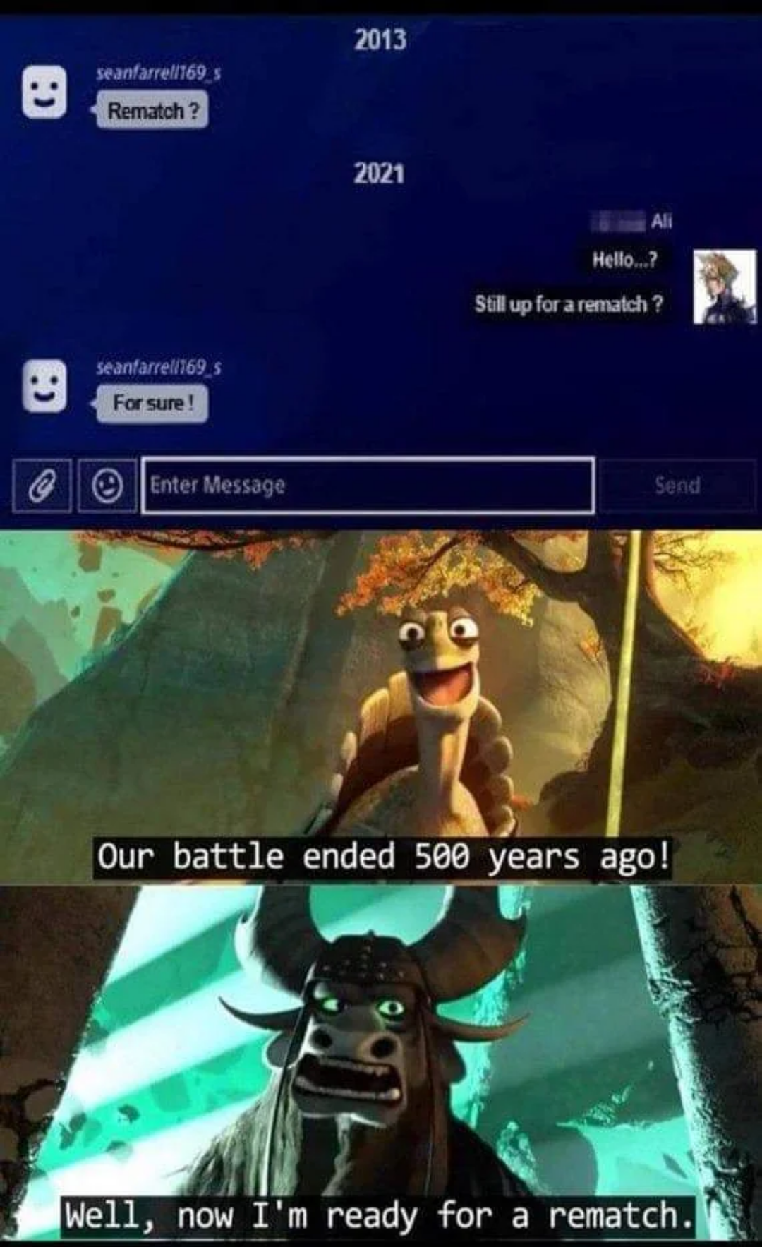 After all this time, a rematch!