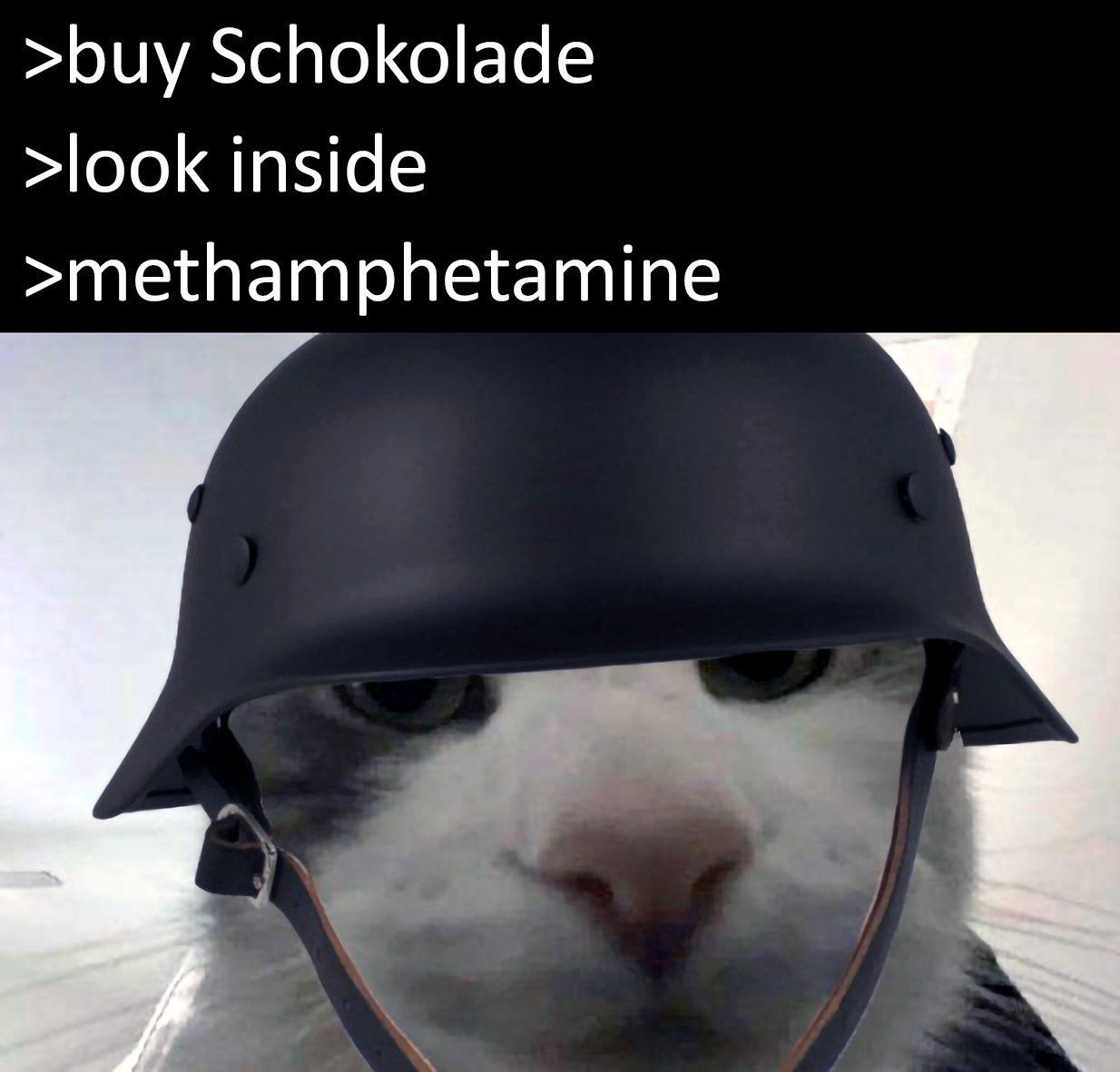 Hans, diese Panzerschokolade schmeckt ist super.