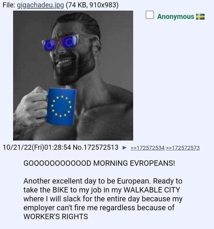 woke up yuropean