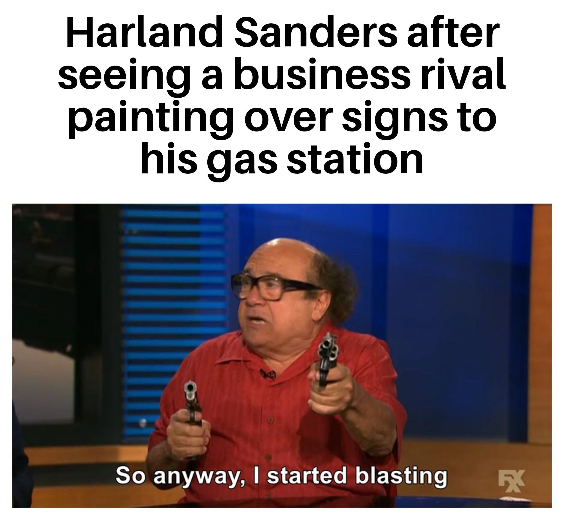 Colonel Sanders shot a guy