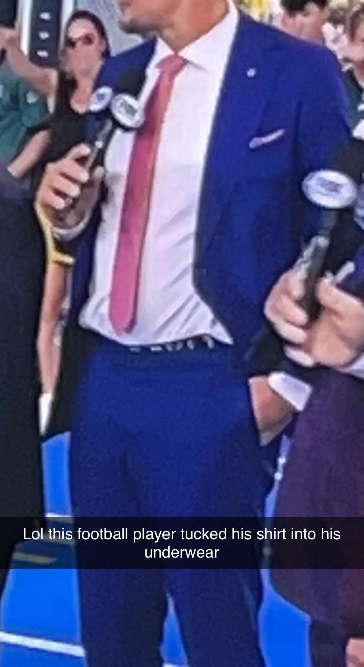 Oops - Rob Gronkowski Tucked his Shirt into his Undies