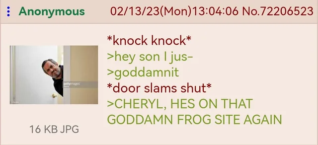 and I was