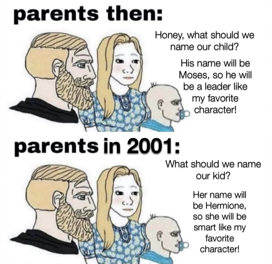 Humans just like naming their kids after someone they like, it’s a cute quirk