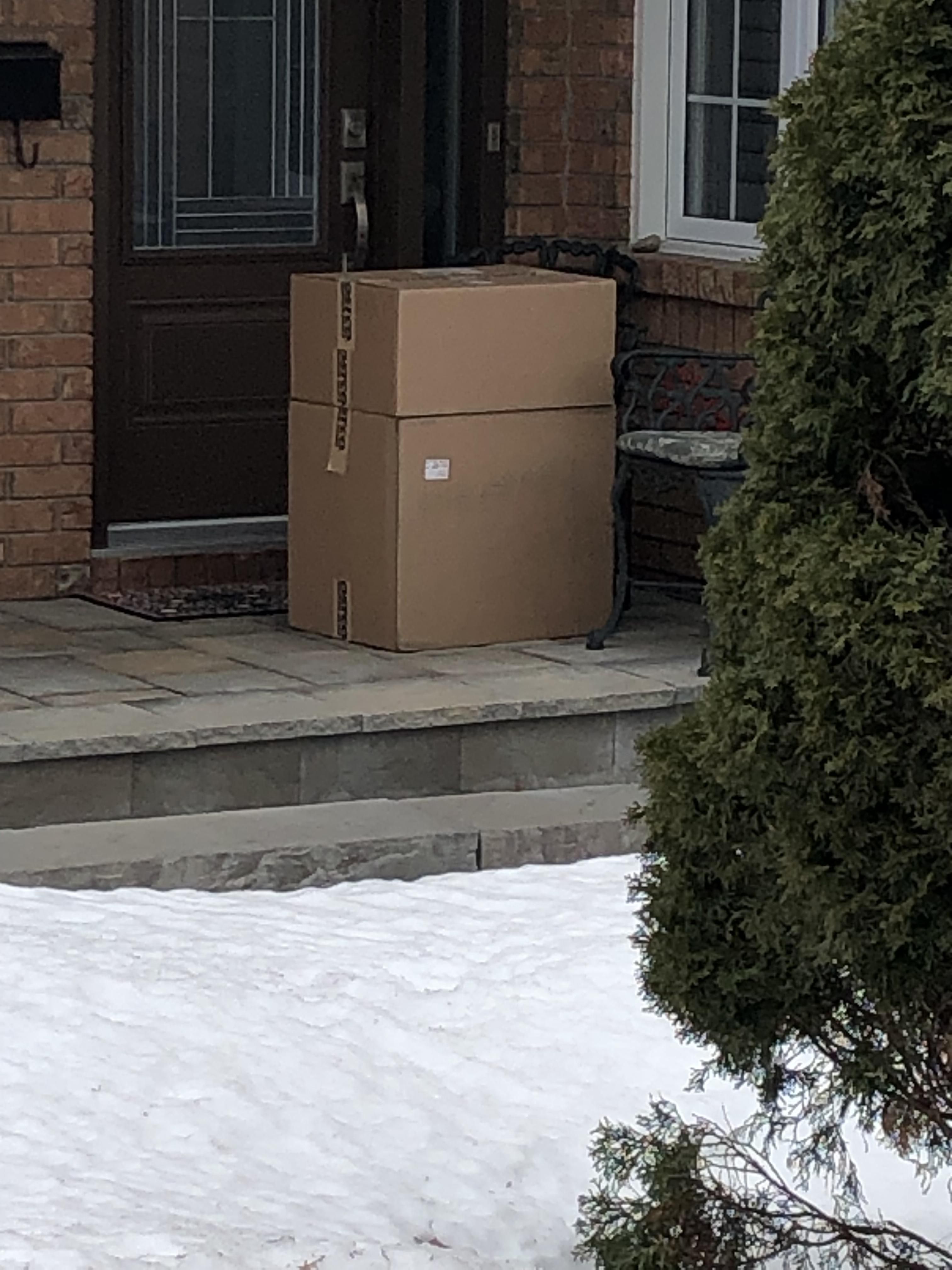 4 days on my neighbours porch and counting & they are actually home!