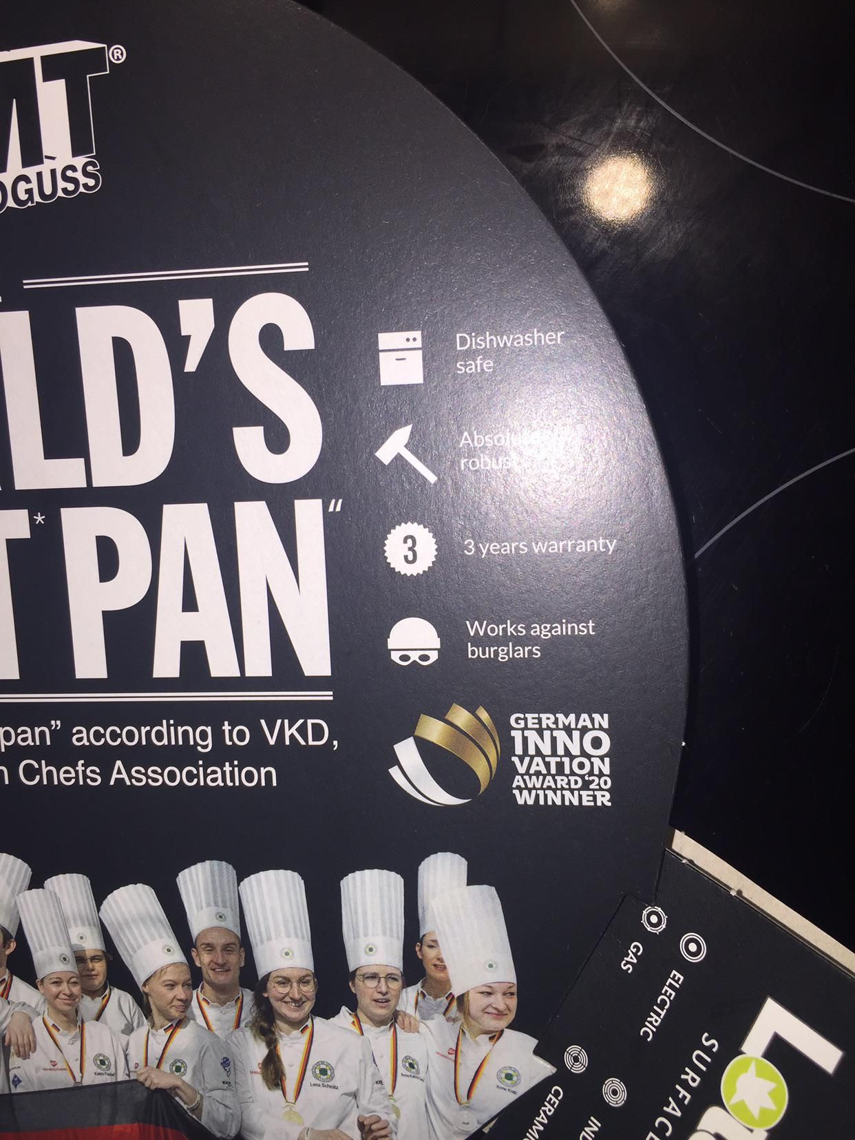 So I bought a new frying pan, apparently my cookware can also be used for self defence.