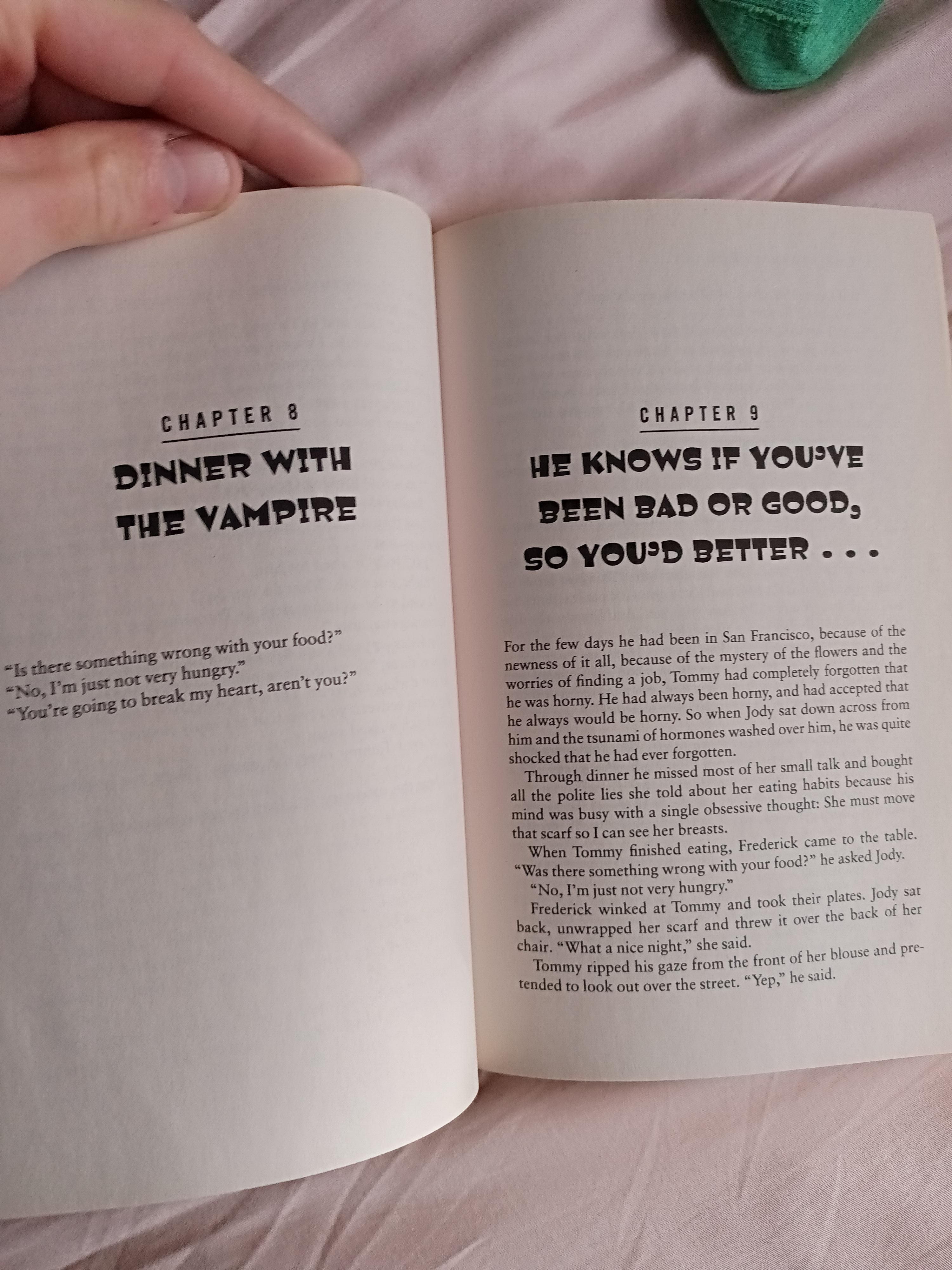 See now, that's how you write a good chapter.