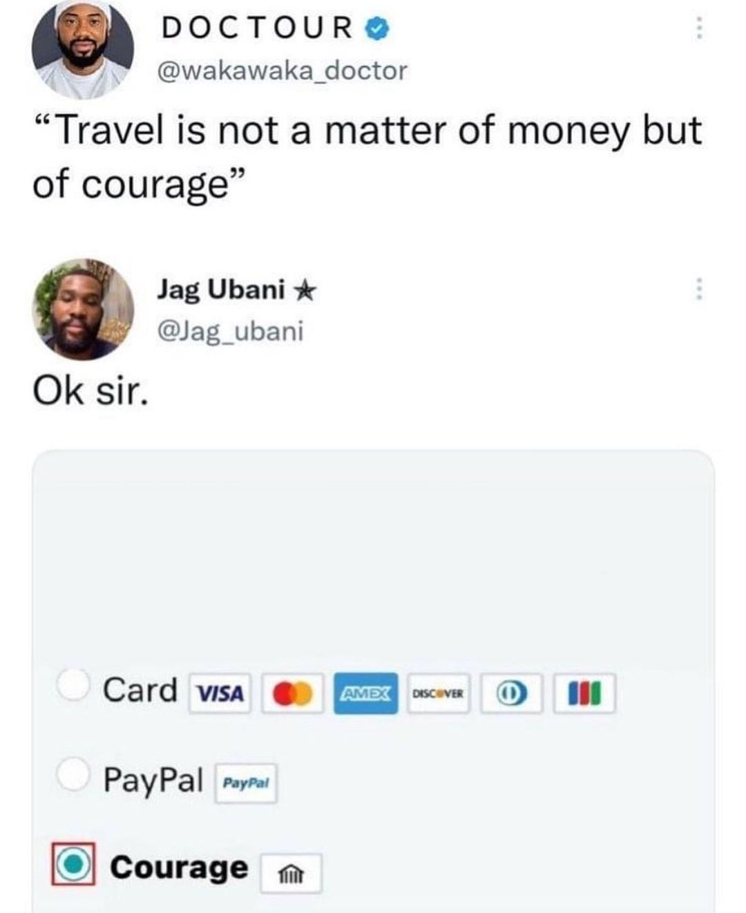 How many courages to go to Jamaica for two weeks?