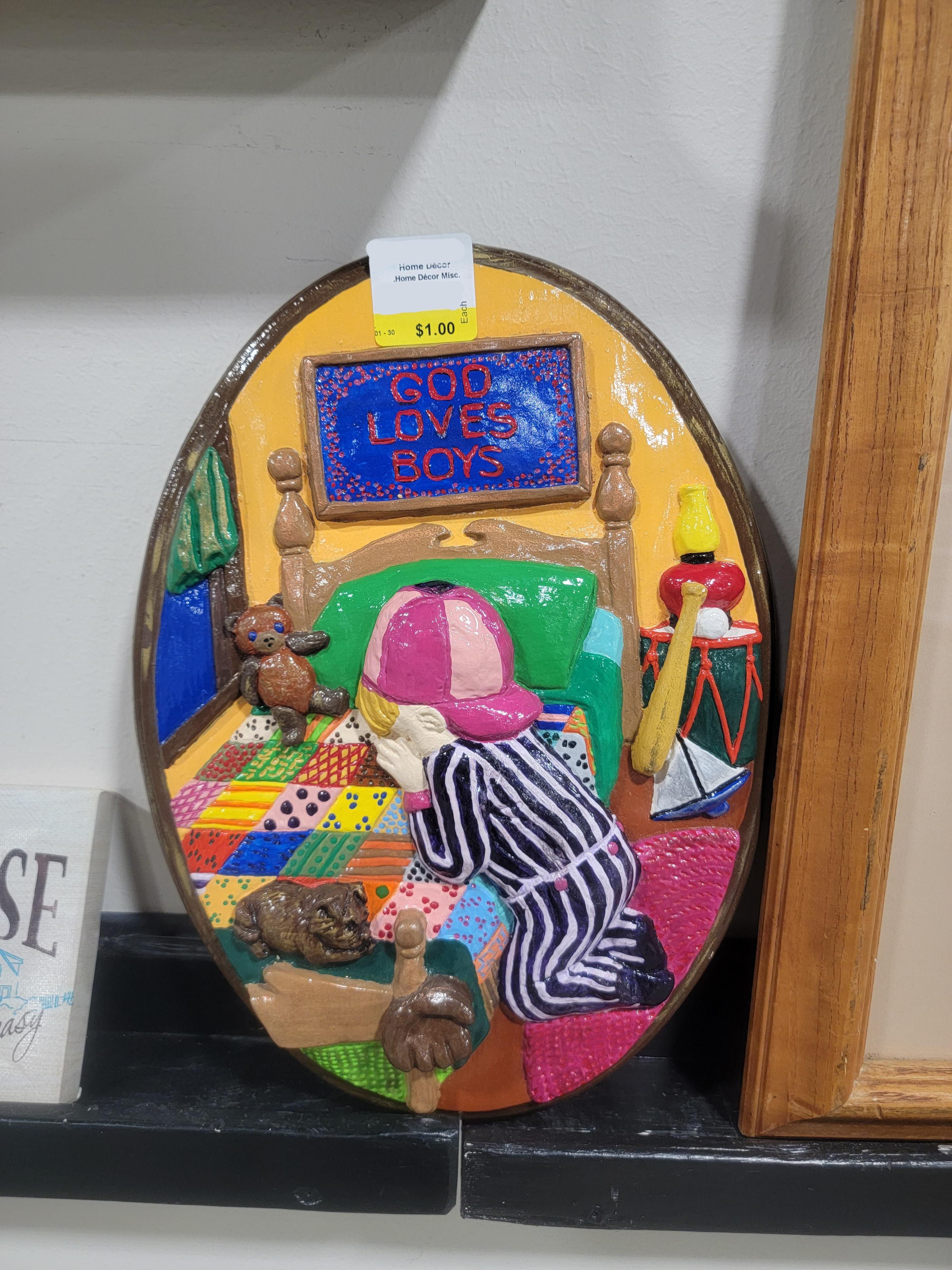 Found this at a very prominently christian thrift store