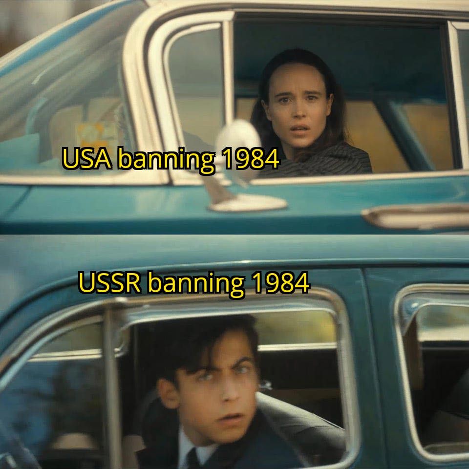 Da *** dey doing ova der — Orwell probably