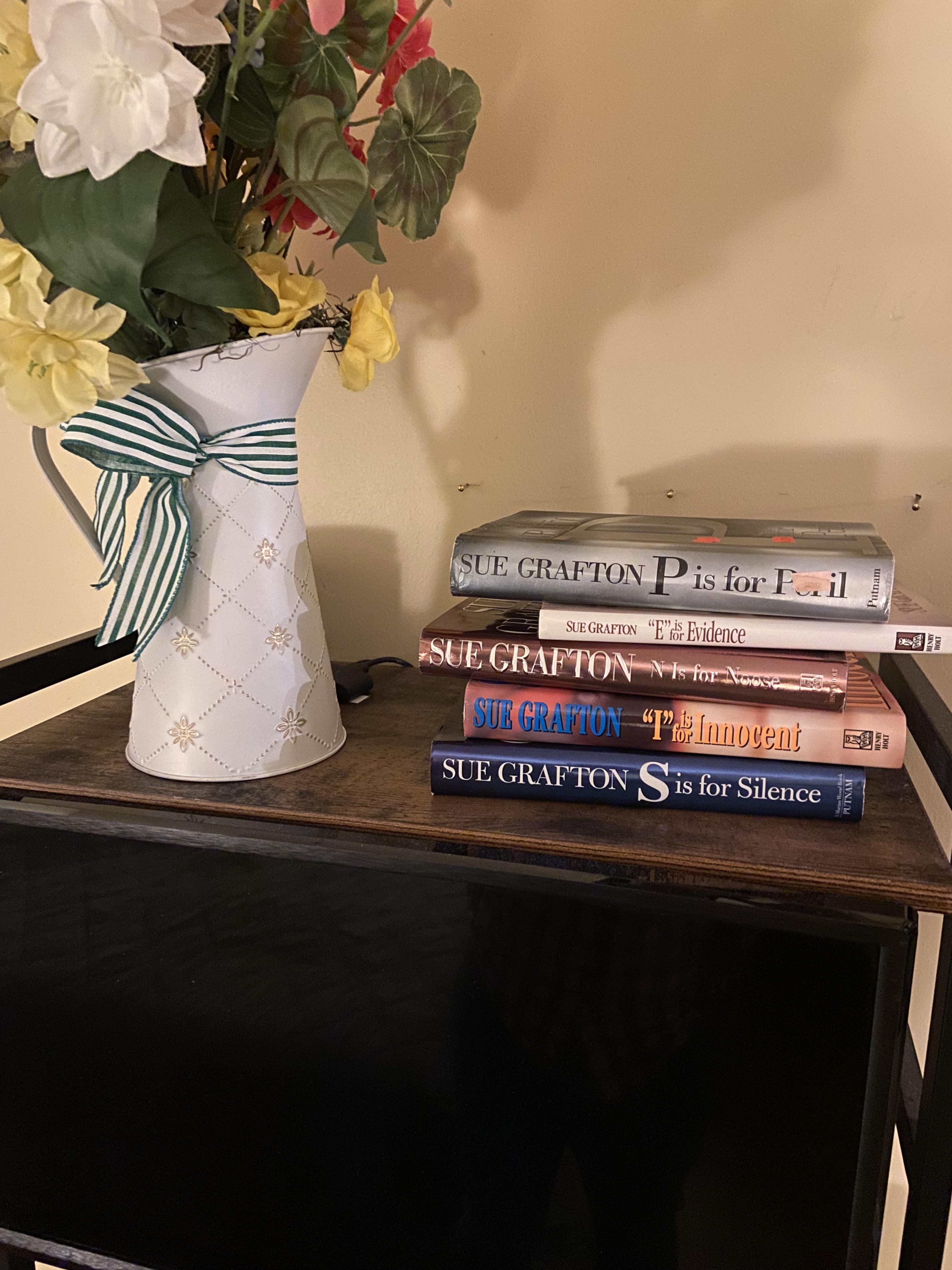 A friend that’s also an avid reader is coming to stay in my guest room for a couple weeks. I left a welcome on his bookshelf.