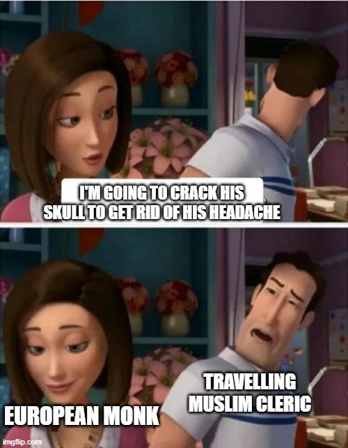 The Monk Refused the Cleric's offer of medicinal herbs