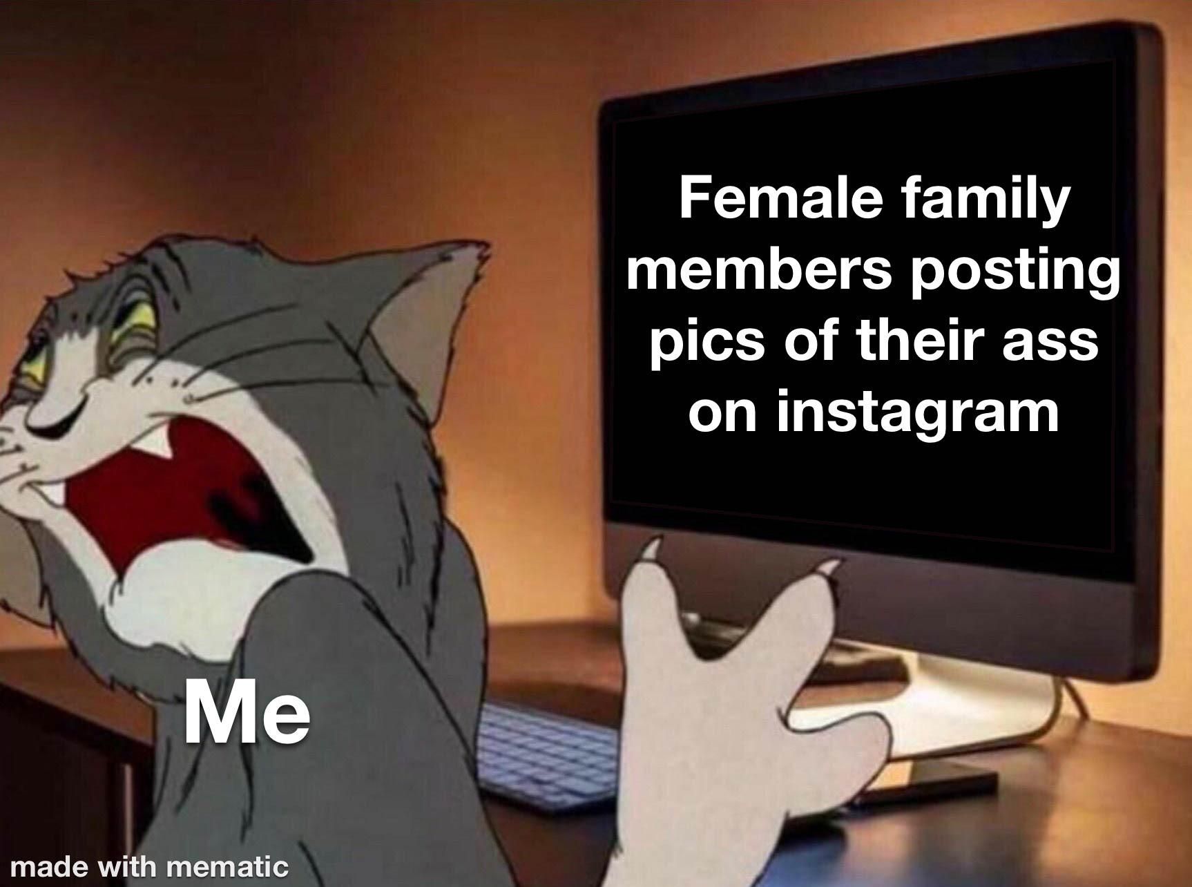 I refuse to follow my cousins on any social media