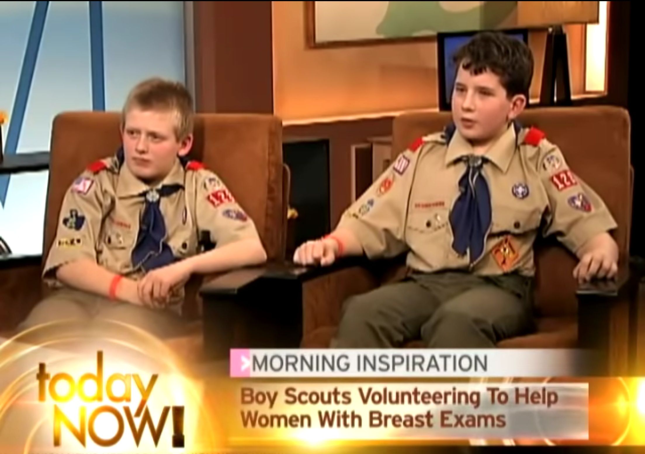 It's really inspiring seeing such selfless young boys step up and help their local community.