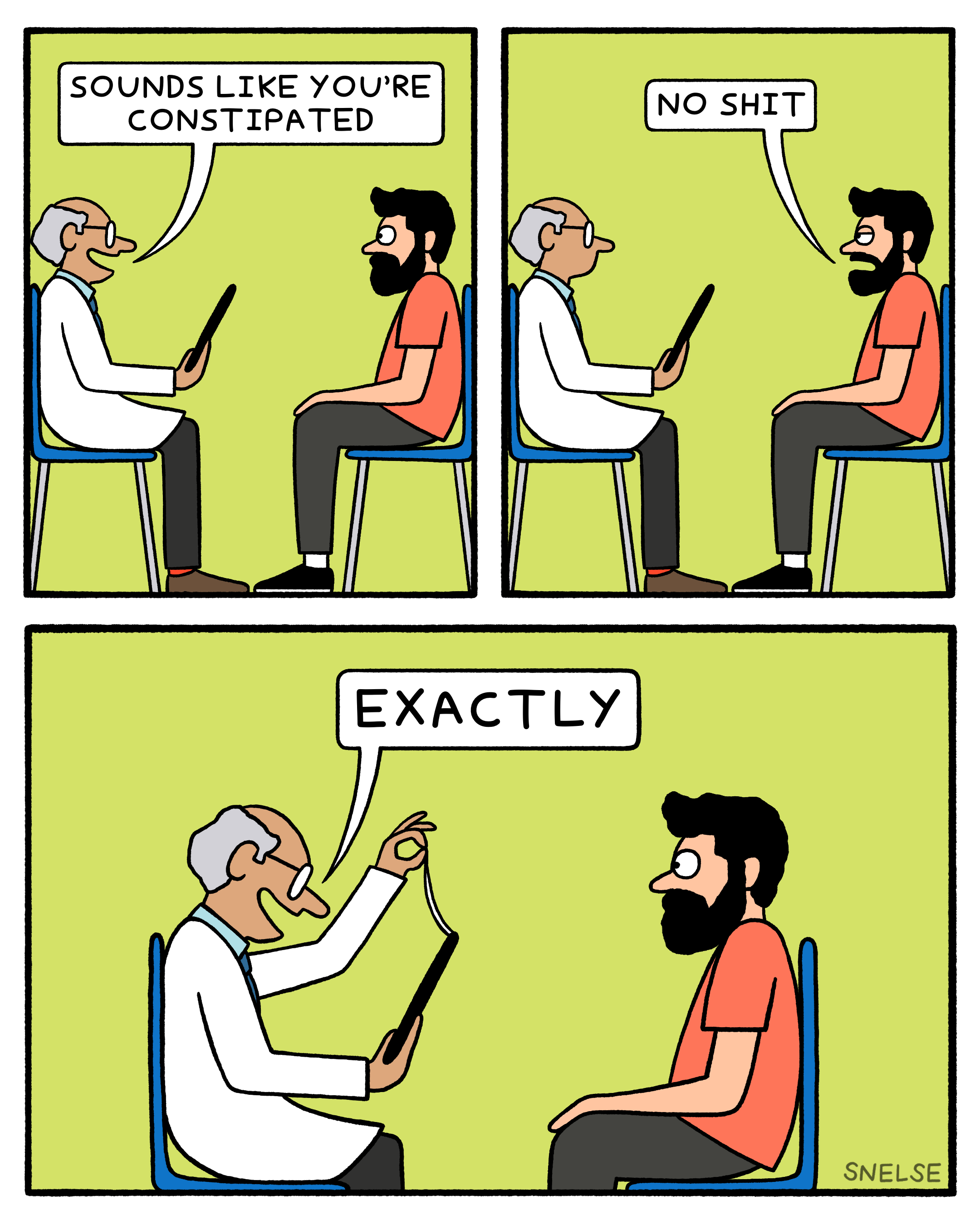 Constipation comic