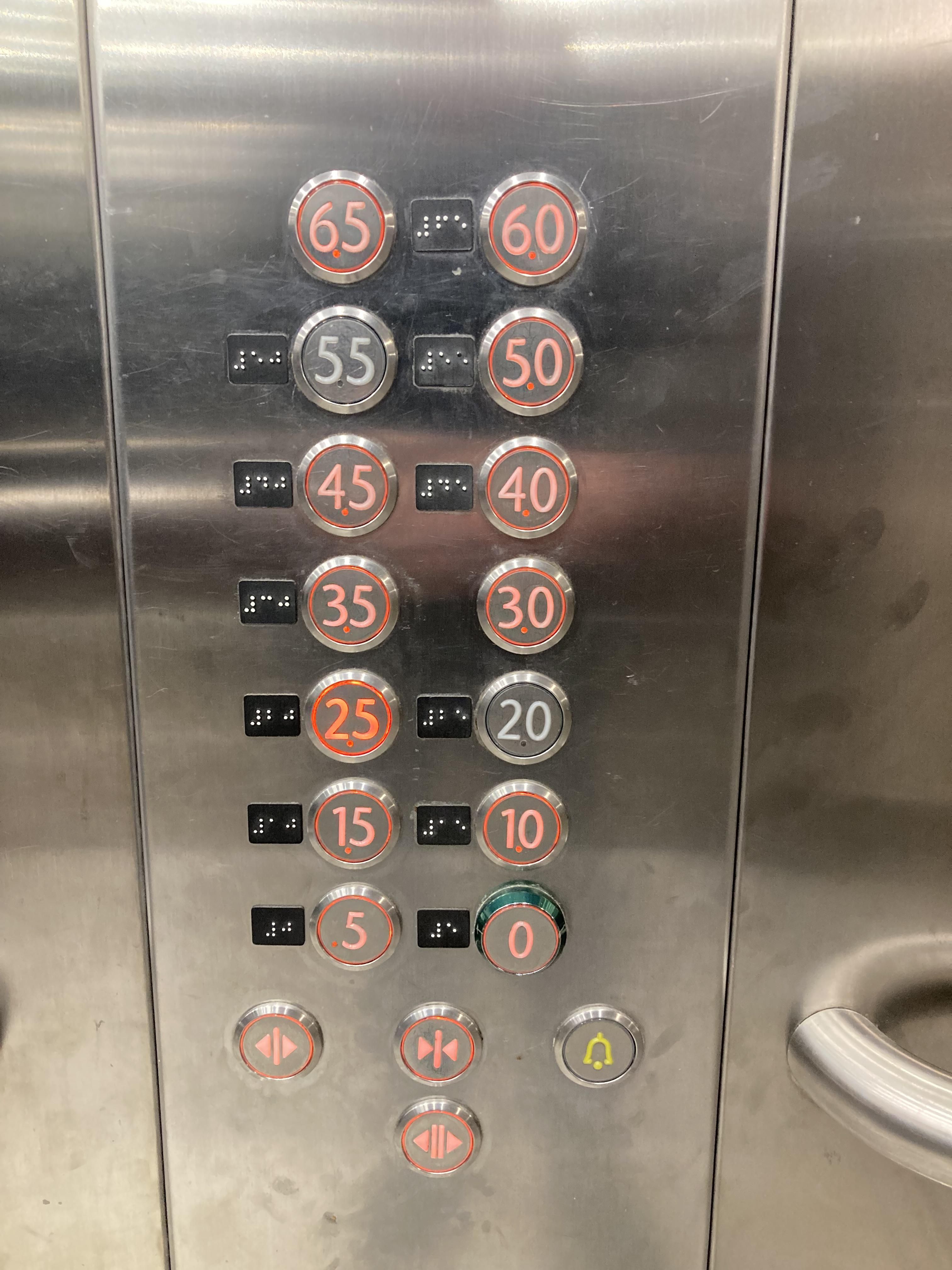 Choosing where to go by half floors increment at Warsaw's airport!