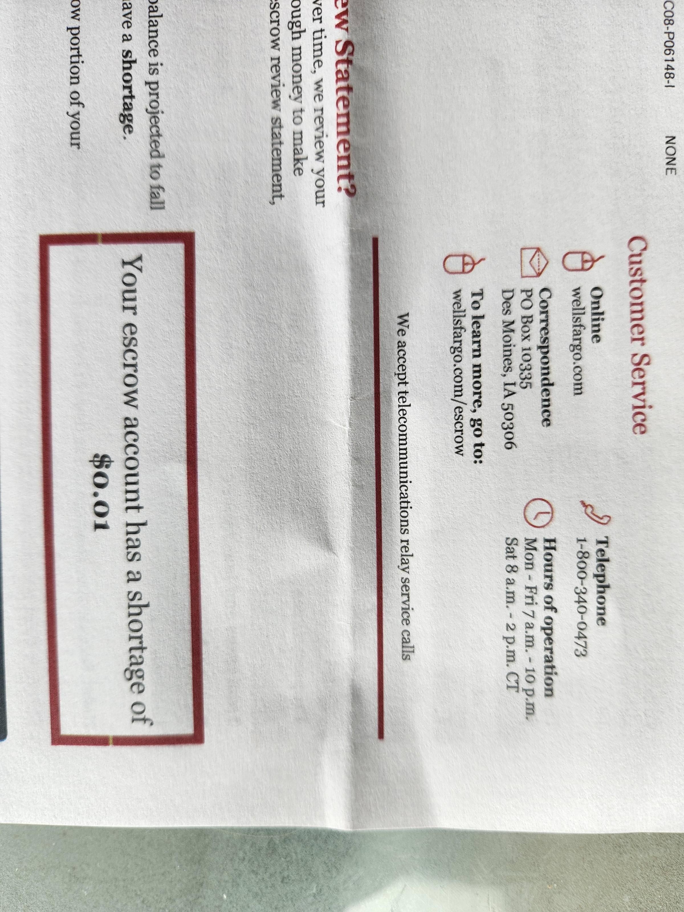 Wells Fargo...was this necessary to send to me??