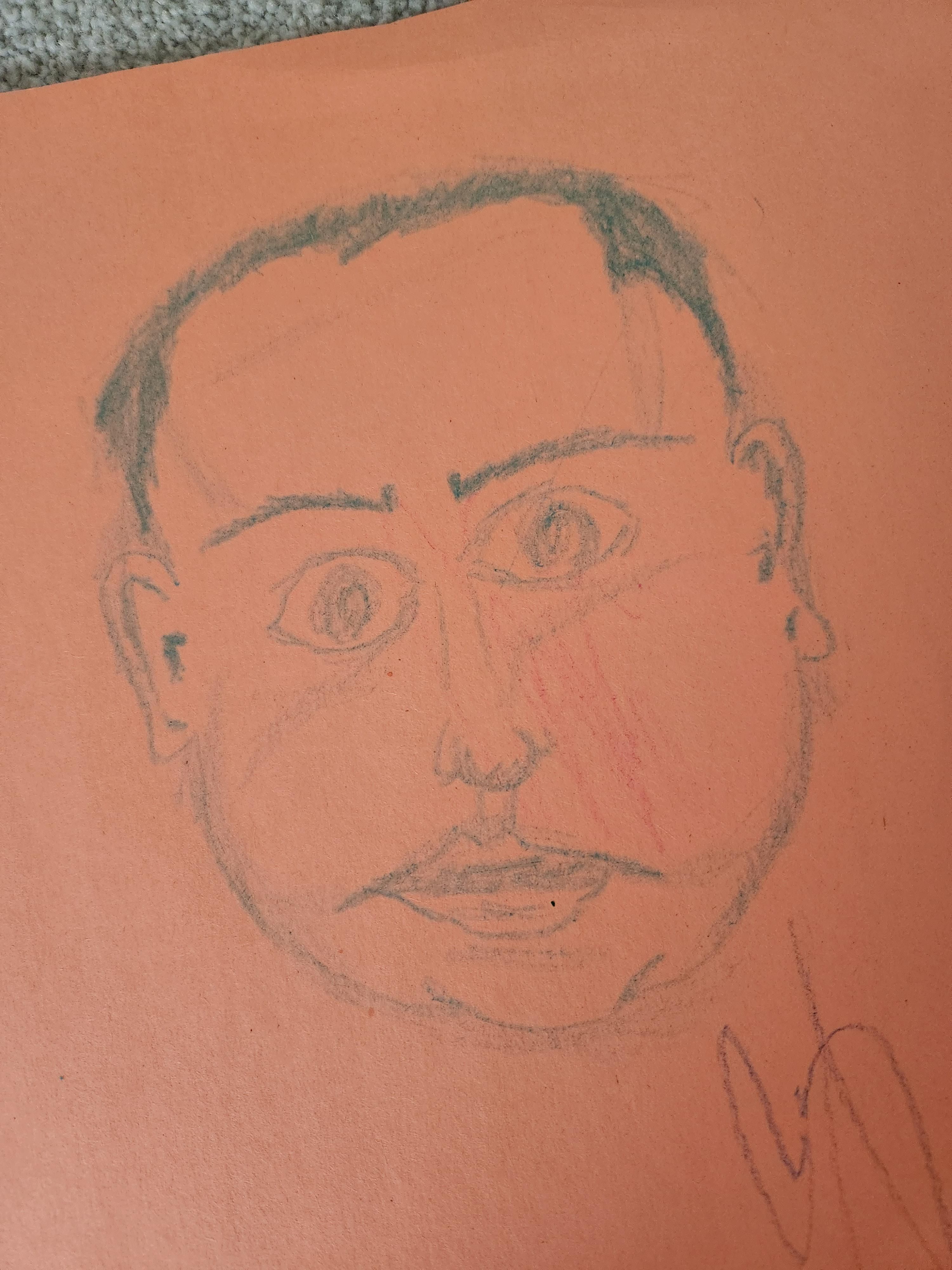 my wife drew a picture of our son...