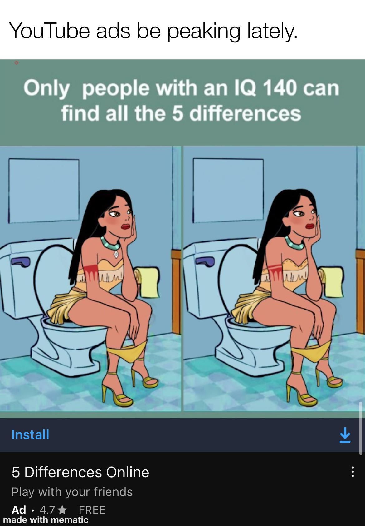 YouTube ads more raw than actual content policy.