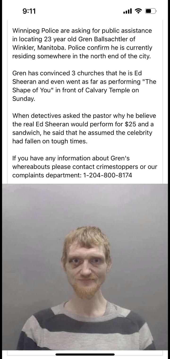 Looks like Ed Sheeran has picked up some bad habits