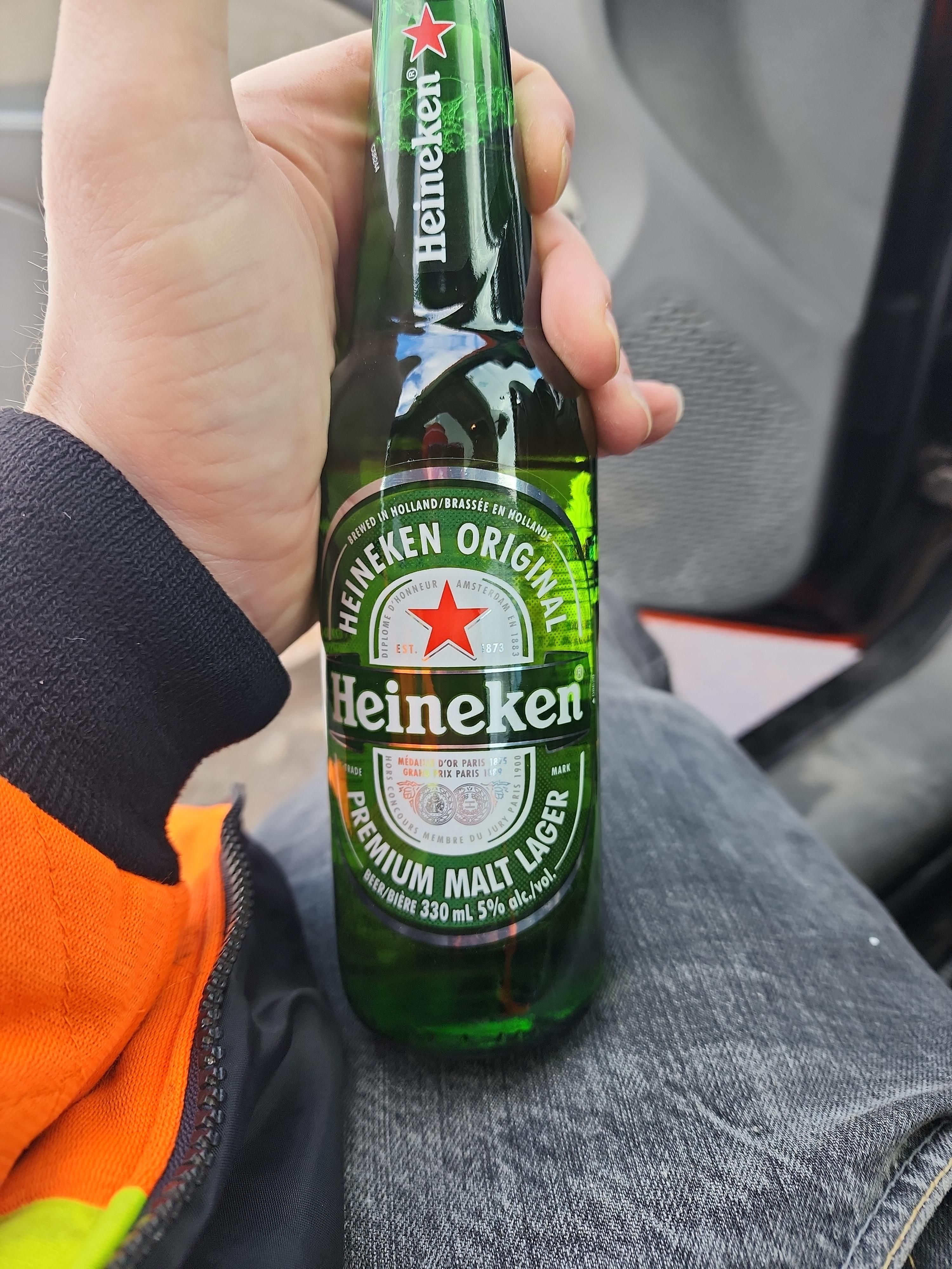 clearing a customer's driveway and the neighbour offers me a "mineral water"
