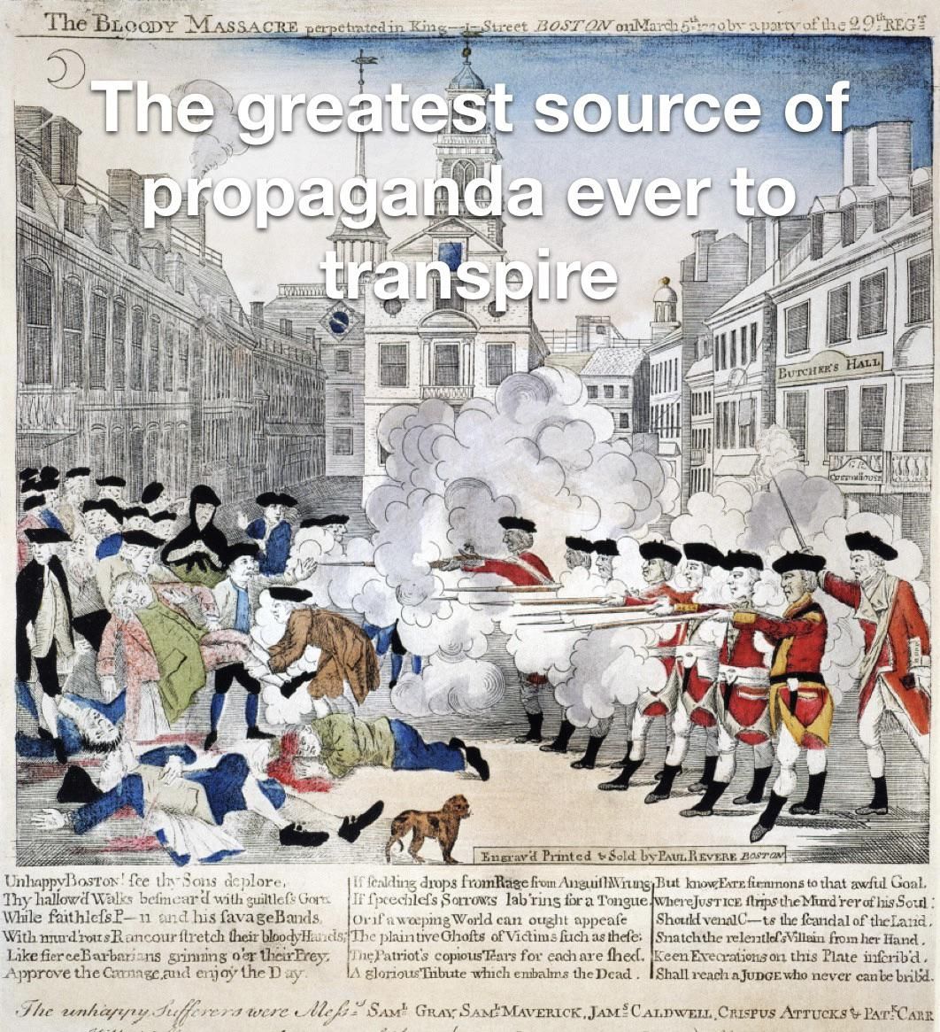 Today marks 253 anniversary of the Boston Massacre