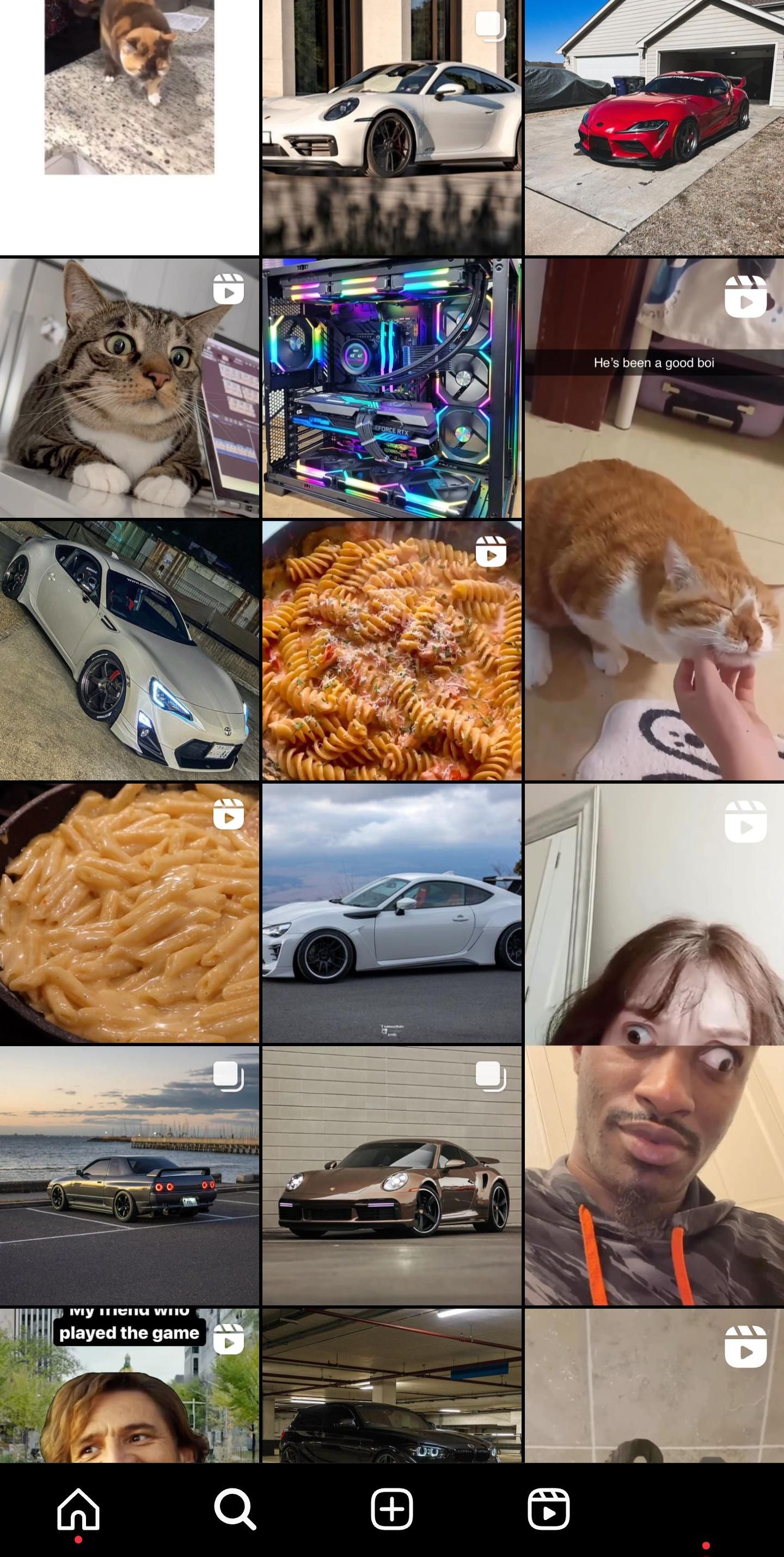 my Instagram feed today