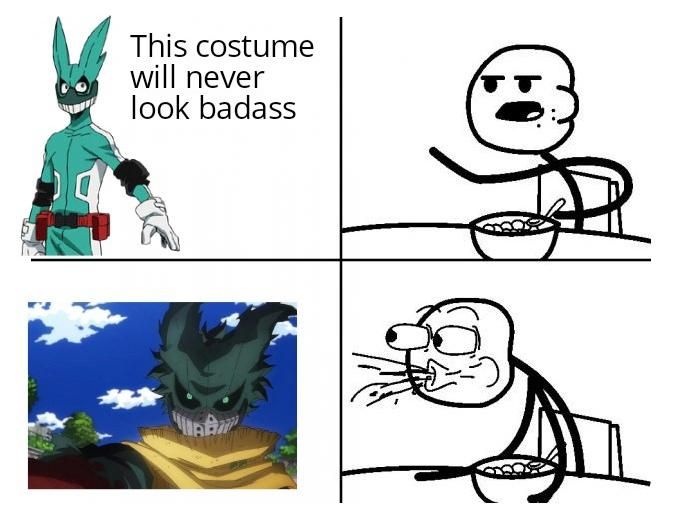 Deku made a 180 turn