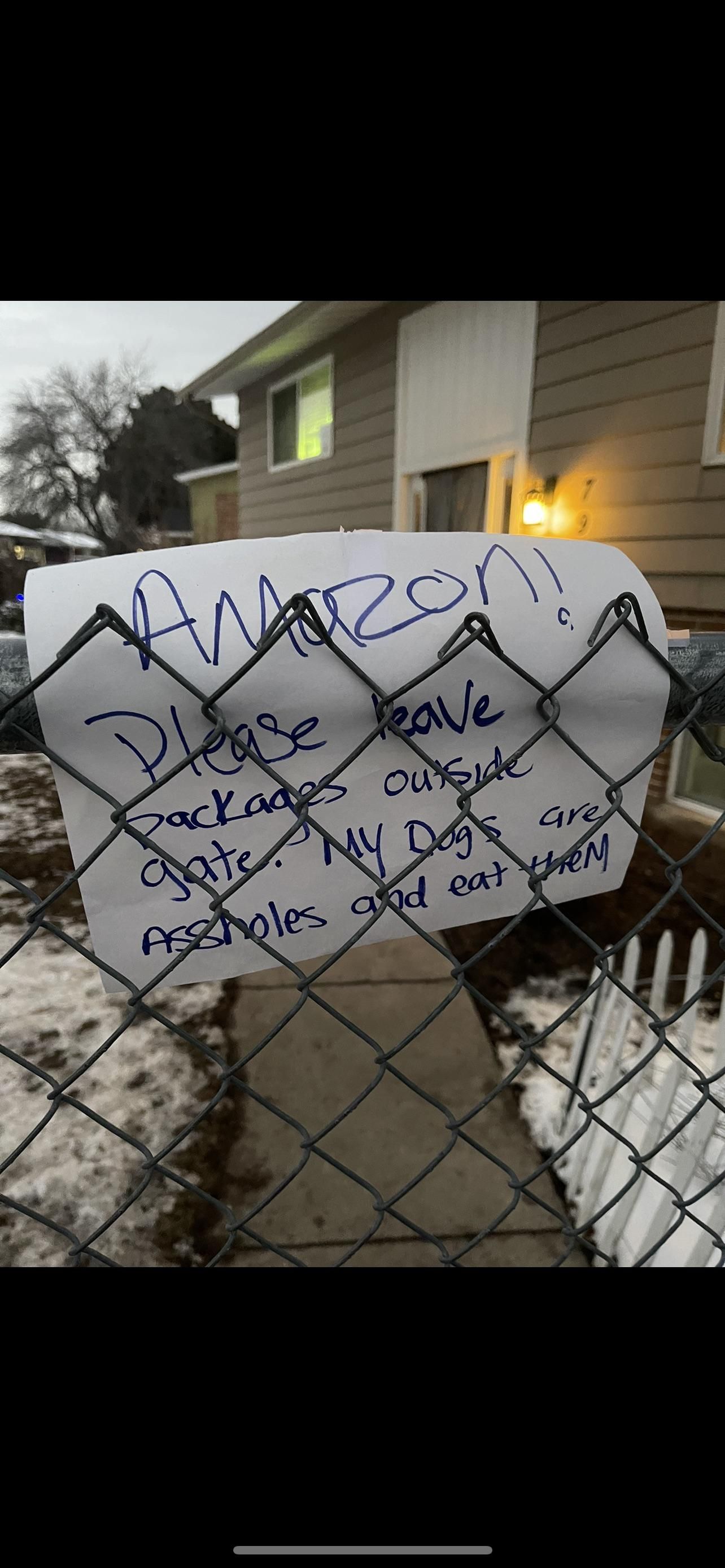 My neighbors are funny