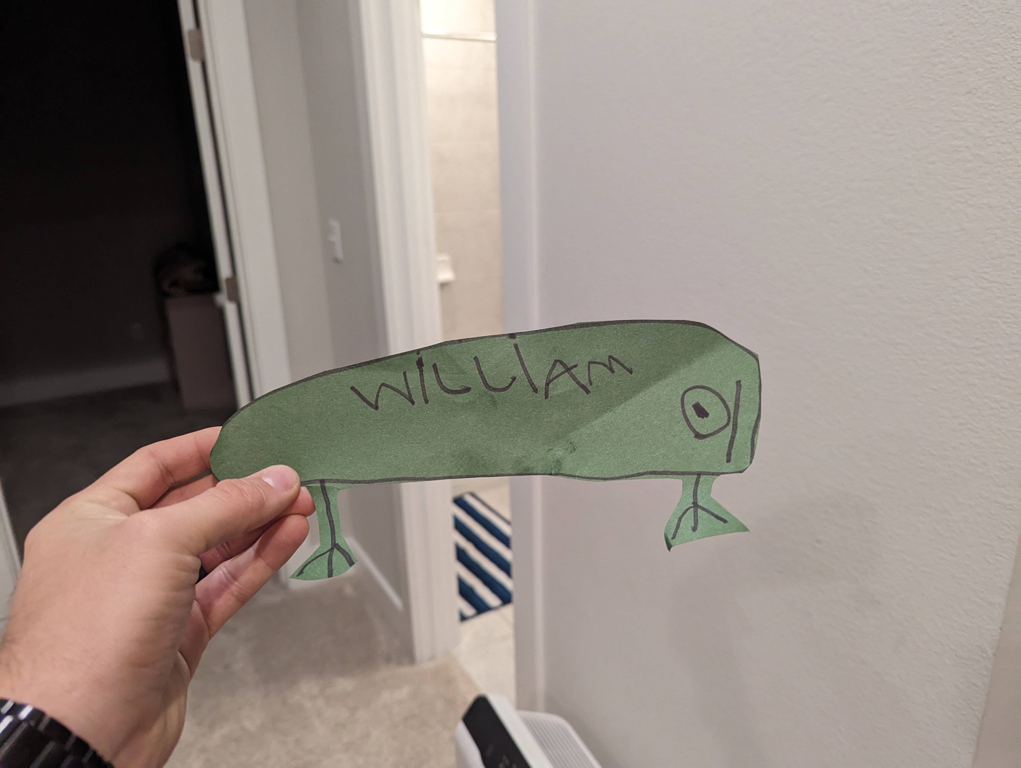 Any guesses on what animal my 5 year old drew?