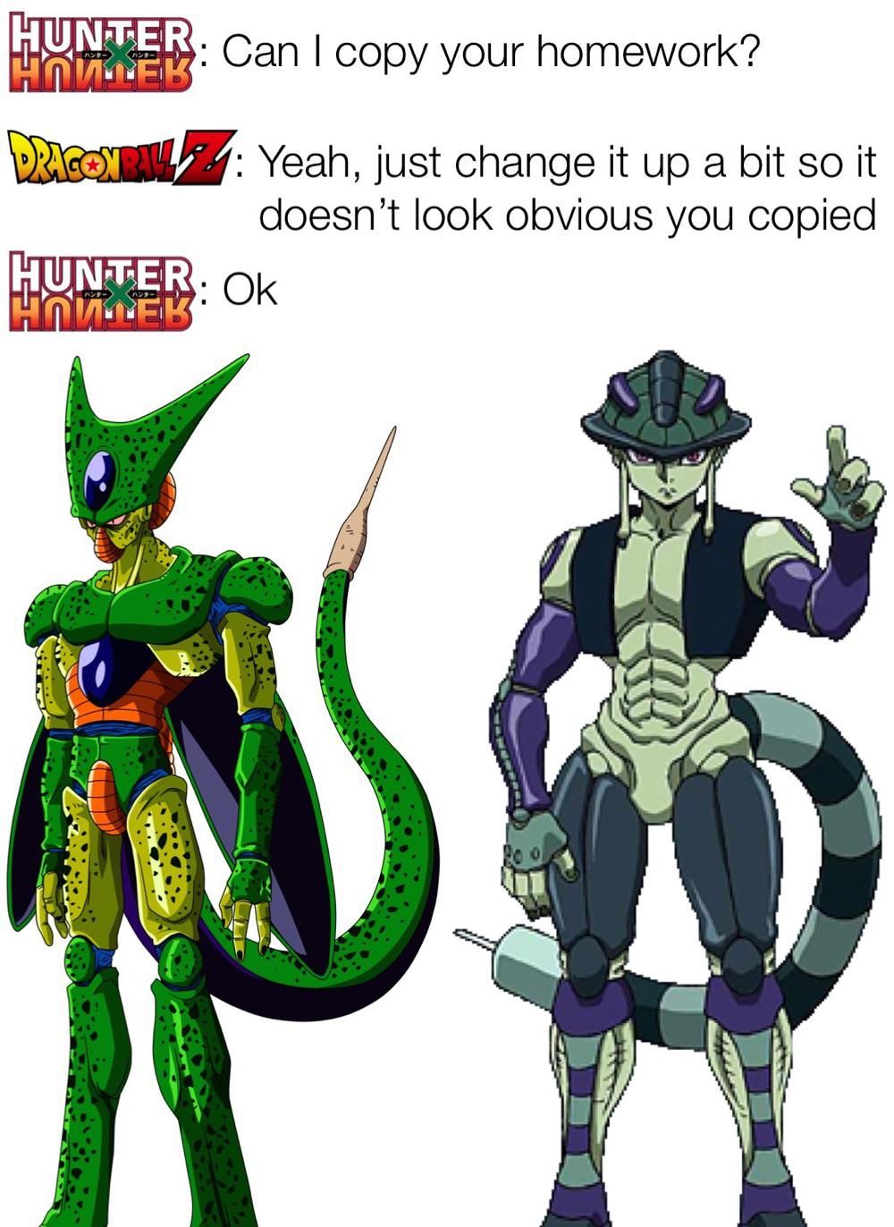 different characters, similar designs and origins