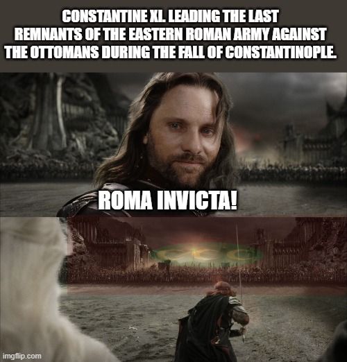 He died like a true Roman emperor.