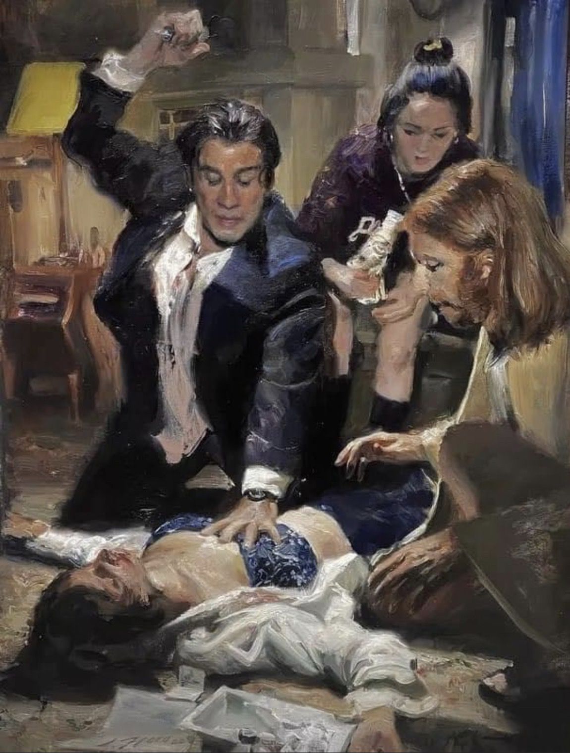 Jesus teaching his disciples the healing ways