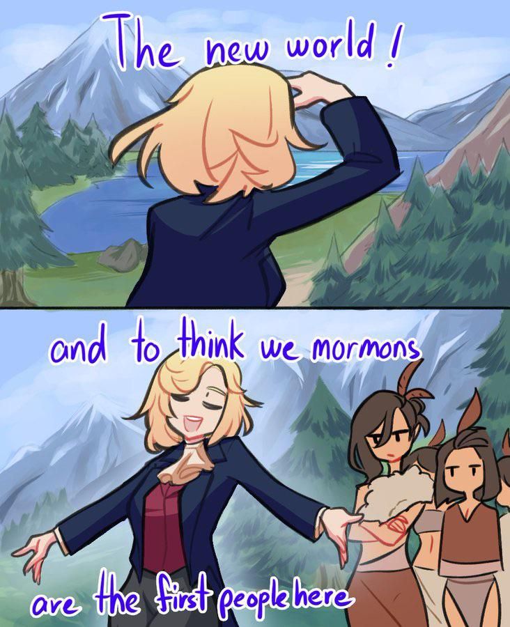 Mormon-Chan enjoys her new home
