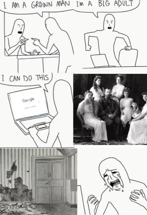 When you go to read how nice and full of love the Romanov family actually was, and then the awful details of their murders
