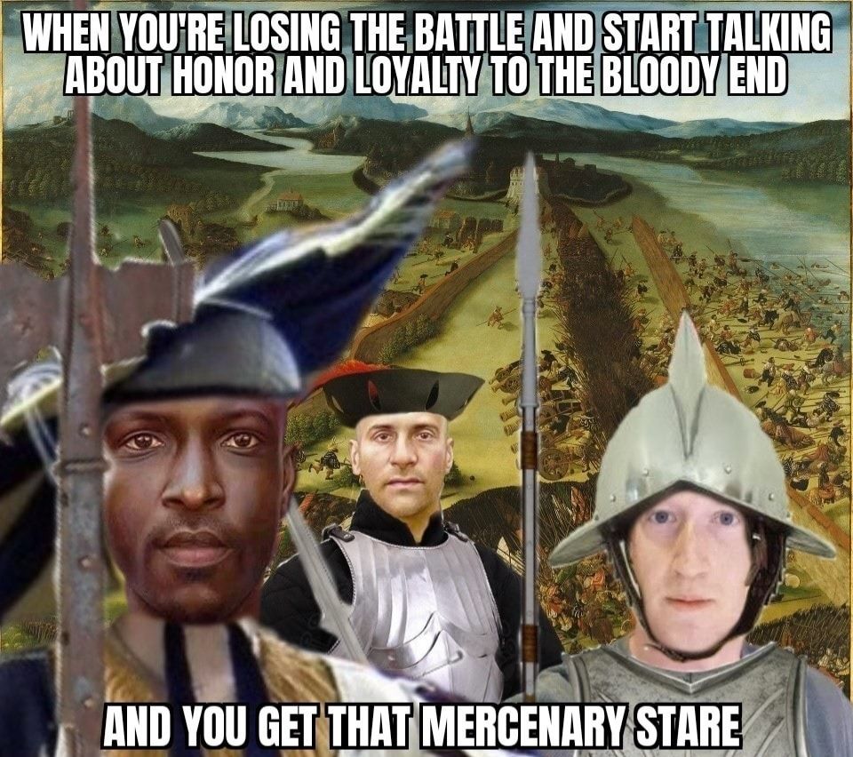 Come on men, we just need to hold out in our castle for another few months... Guys?...