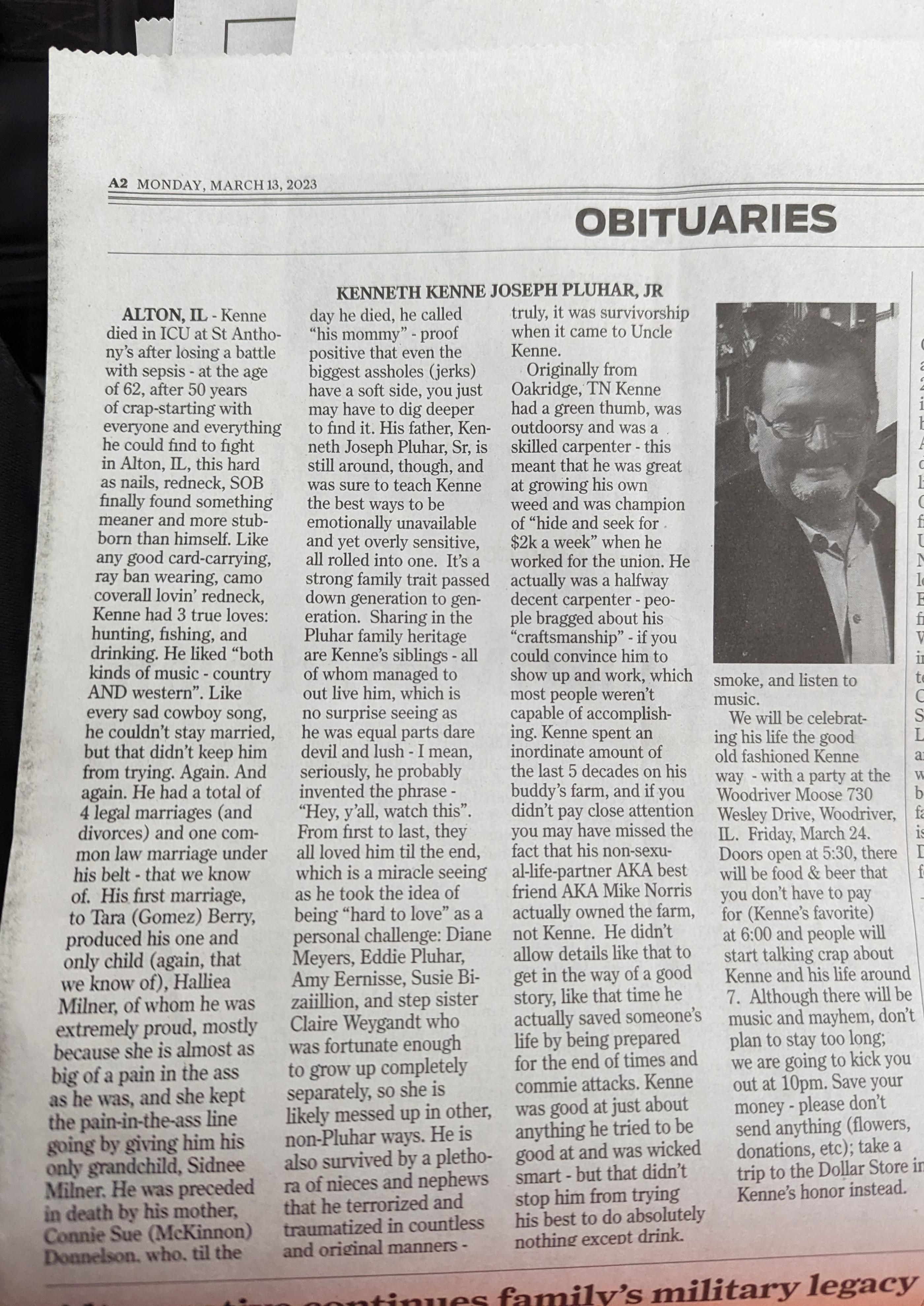 This obituary is killing me!!